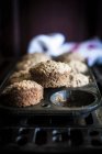 Kelloggs Все кексы отрубей с сушеной клюквой и изюмом — стоковое фото
