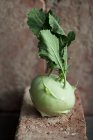 A kohlrabi with drops of water — Stock Photo