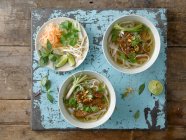 Pho, rice noodle soup with meat, Vietnam — Stock Photo