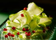 Cucumber And Pomegranate Seeds — Stock Photo