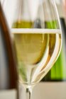 Close-up shot of glass of sparkling wine — Foto stock