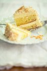 Torta al cocco, primo piano — Foto stock