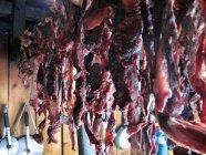 Dried yak meat, closeup shot — Stock Photo