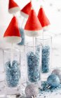 Babbo Natale torta pop in bicchieri — Foto stock