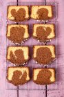 Marmorkuchen mit Schokolade — Stockfoto