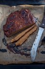 Carne secca seitan appena sfornata (Vegan) — Foto stock
