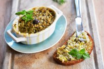 Baked zucchini and rice spread (vegan and gluten-free) — Stock Photo