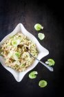 Lemony brussels sprout slaw — Stock Photo