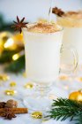 An American eggnog cocktail for Christmas — Stock Photo