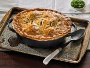 Close-up shot of delicious Chicken Pot Pie — Stock Photo