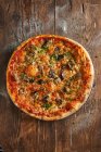 Pizza Parmigigiana with eggplants — Stock Photo