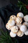 Close-up shot of delicious Mince pies — Stock Photo