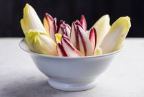 A bowl of chicory and radicchio — Stock Photo