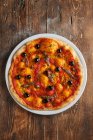 Pizza Napoli con acciughe e olive — Foto stock