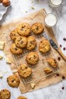 White chocolate an cranberries cookies — Stock Photo