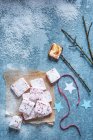 Marshmallows caseiros para o Natal — Fotografia de Stock