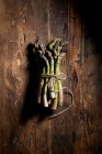 Green asparagus close-up view — Stock Photo