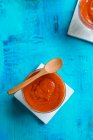 Kalte Tomaten- und Ingwersuppe — Stockfoto