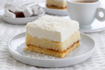 Gâteau à la crème de coco — Photo de stock