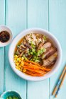 Miso ramen with pork belly (Asia) — Stock Photo