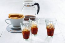 Close-up shot of Cold-brew coffee — Foto stock