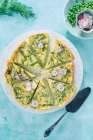 Omelette aux asperges et radis pour Pâques — Photo de stock