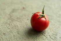 Único tomate cereja vista close-up — Fotografia de Stock