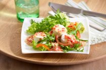 Rucola und Ziegenkäse-Salat — Stockfoto