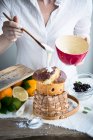 Kalombo, Easter cake with orange juice and candied fruits — Stock Photo