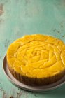 Glutenfreie Ananas und Ingwer auf den Kopf gestellt Kuchen — Stockfoto