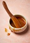 Caramel sauce close-up view — Stock Photo
