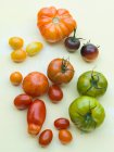 Tomates fraîches sur fond blanc — Photo de stock