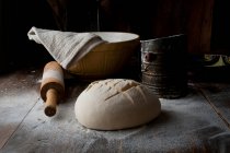 Хлебное тесто, крупный план — стоковое фото