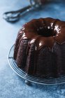 Glutenfreie Schokolade Rote-Bete-Kuchen mit Schokolade Zuckerguss — Stockfoto