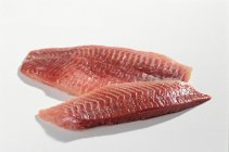 Gros plan de délicieux filets de deux poissons — Photo de stock