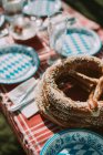 Bavarian picnic pretzels, closeup shot — Stock Photo