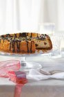 Hazelnut cheesecake for Christmas — Stock Photo
