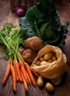 Vegetable selection close-up view — Stock Photo