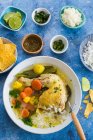 Caldo de pollo mexicain — Photo de stock