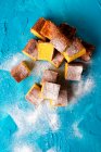 Pastel de clementina sin gluten, almendras molidas y libre de suelo llano - foto de stock