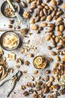 Nuts and dried fruits — Stock Photo