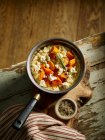 Roasted Butternut Squash and Wensleydale Cheese Risotto — Stock Photo