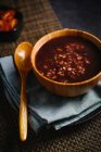 Porridge sucré aux haricots mungo rouges — Photo de stock
