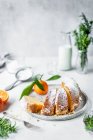Крупный план торта Clementine — стоковое фото