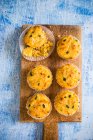 Corn, cheese and jalapeno muffins — Stock Photo
