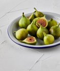 Close-up shot of delicious Fresh organic figs — Stock Photo