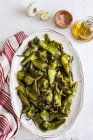 Friggitelli (braised, salted peppers, Italy) — Stock Photo