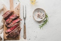 Grilled beef steak rib eye — Stock Photo
