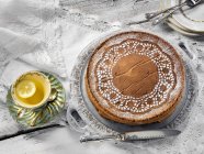 Chocolate almond lace torte — Foto stock
