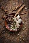 Spices for chai tea — Stock Photo